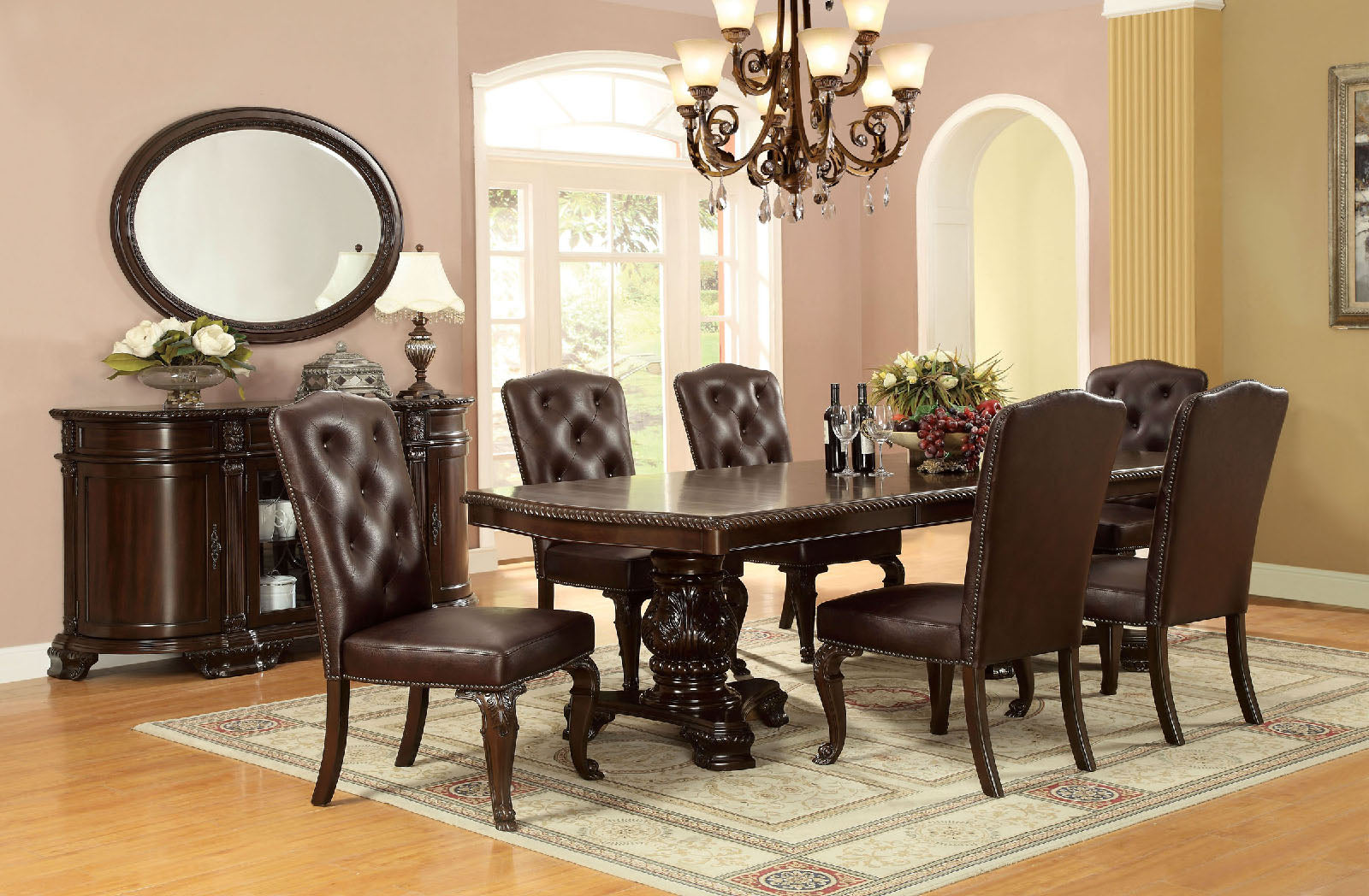 BELLAGIO - Leatherette Side Chair (2/CTN) - CM3319L-SC-2PK