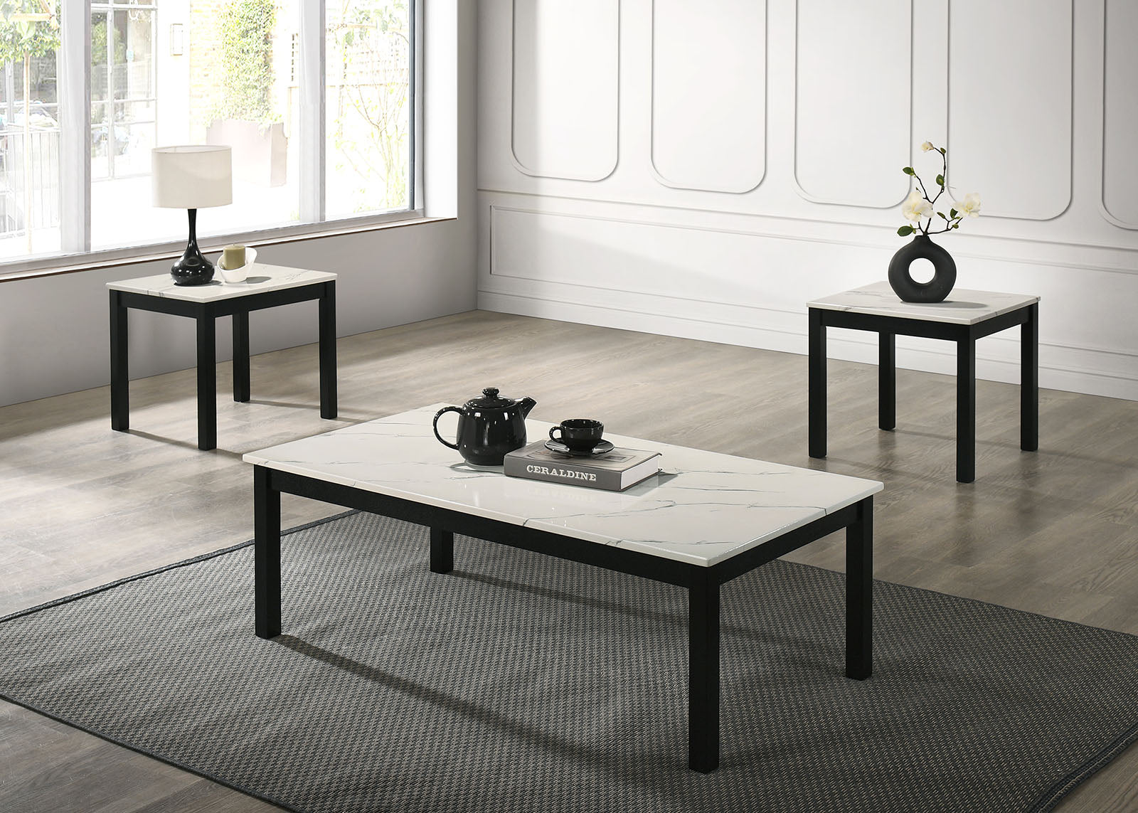 FINDLAY - 3 Pc. Table Set - FM42900WH-3PK