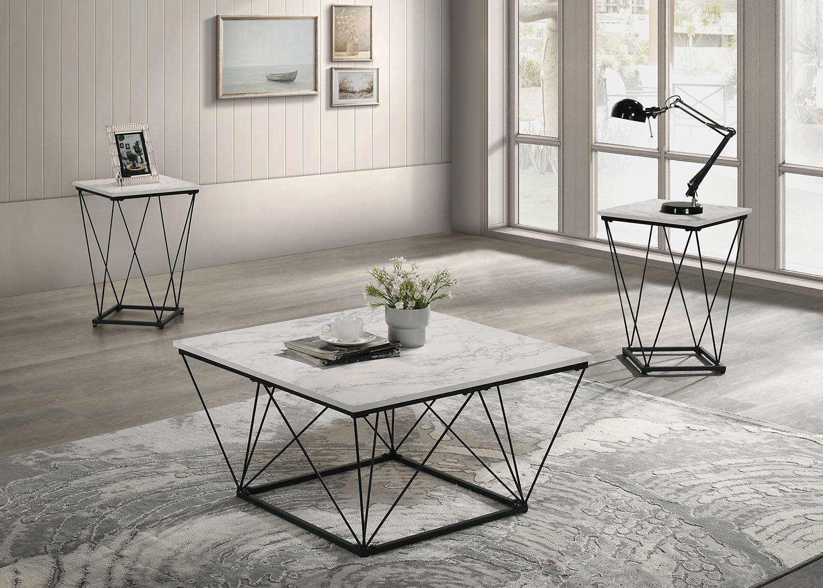 WHETSTONE - 3 Pc. Table Set - FM42901WH-3PK