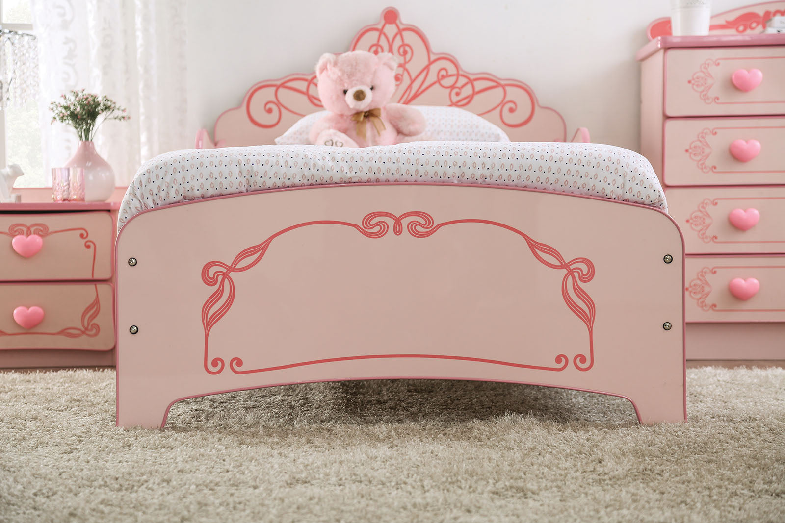 PRINCESS CROWN SINGLE BED - Twin Bed - CM7632-BED