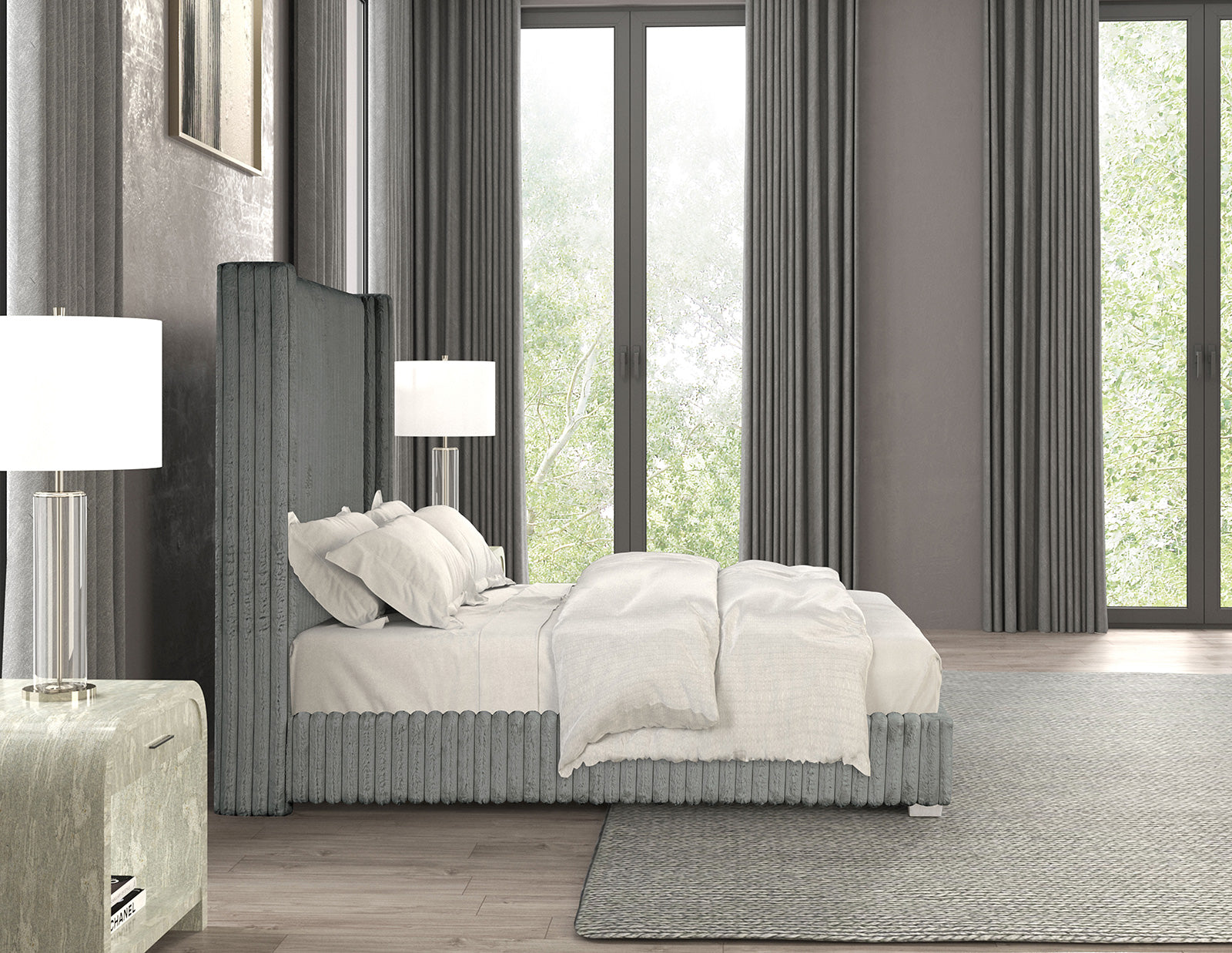 CADWELL - Full Bed, Gray - FM7120GY-F