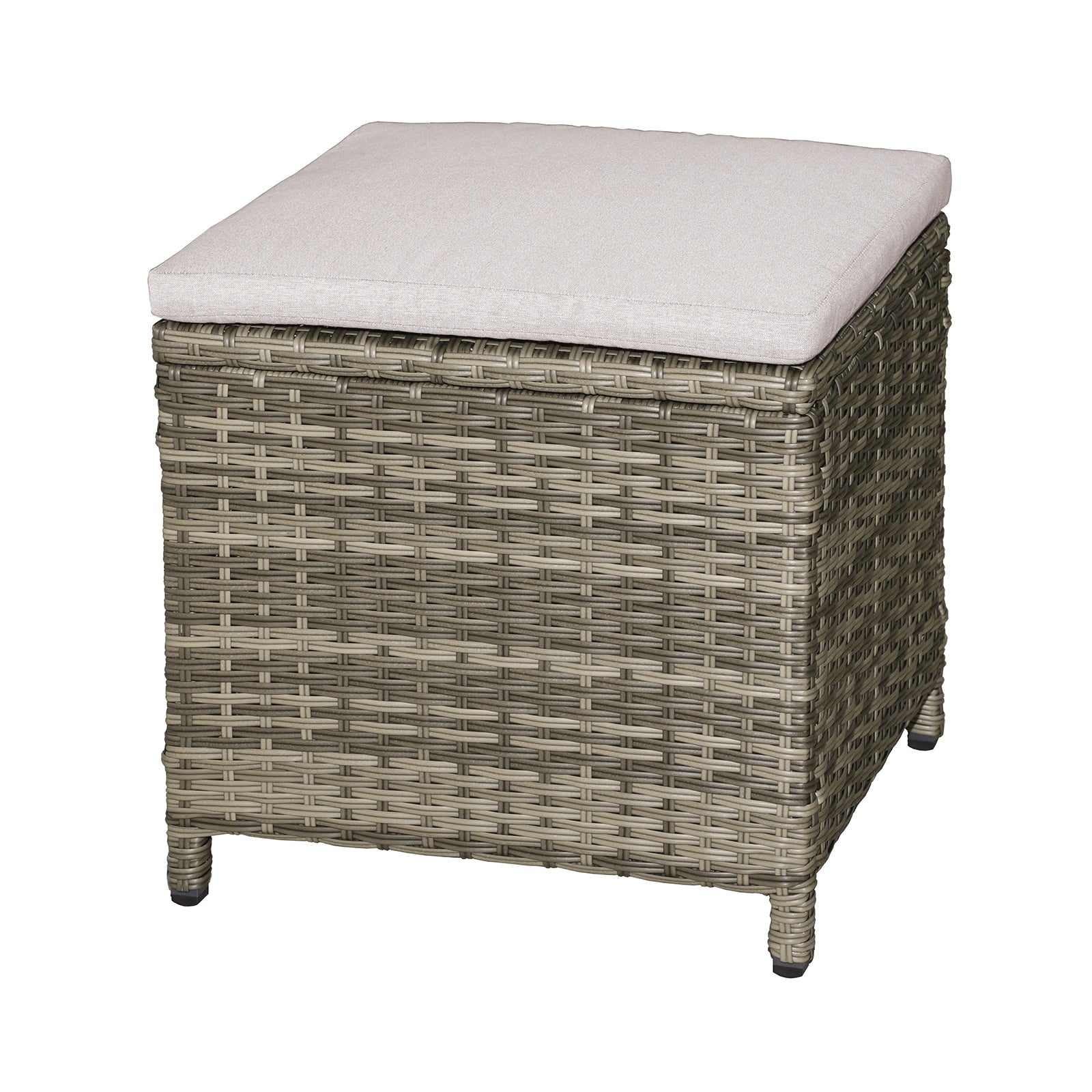 ANTIGUA - Ottoman (2/CTN), Gun Metal/Brown/Gray - GM-1006-2PK