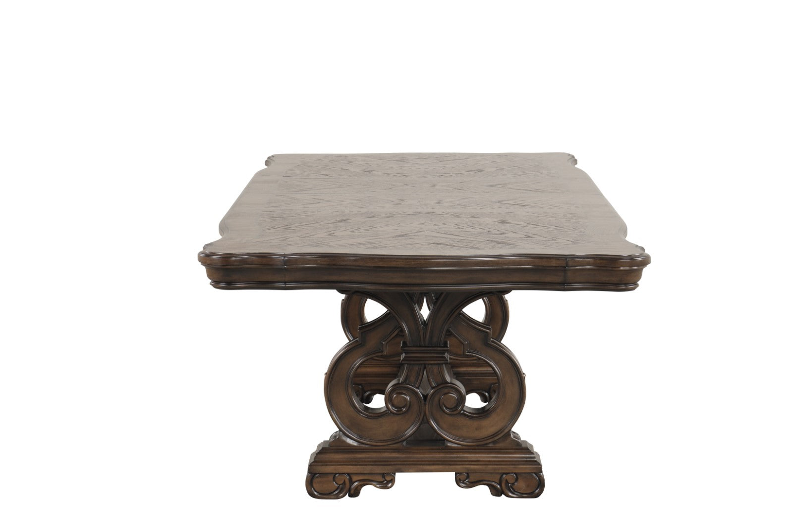 LEOVANNI - 9 Pc. Dining Table Set (2AC+6SC) - FM31003DB-T-9PC