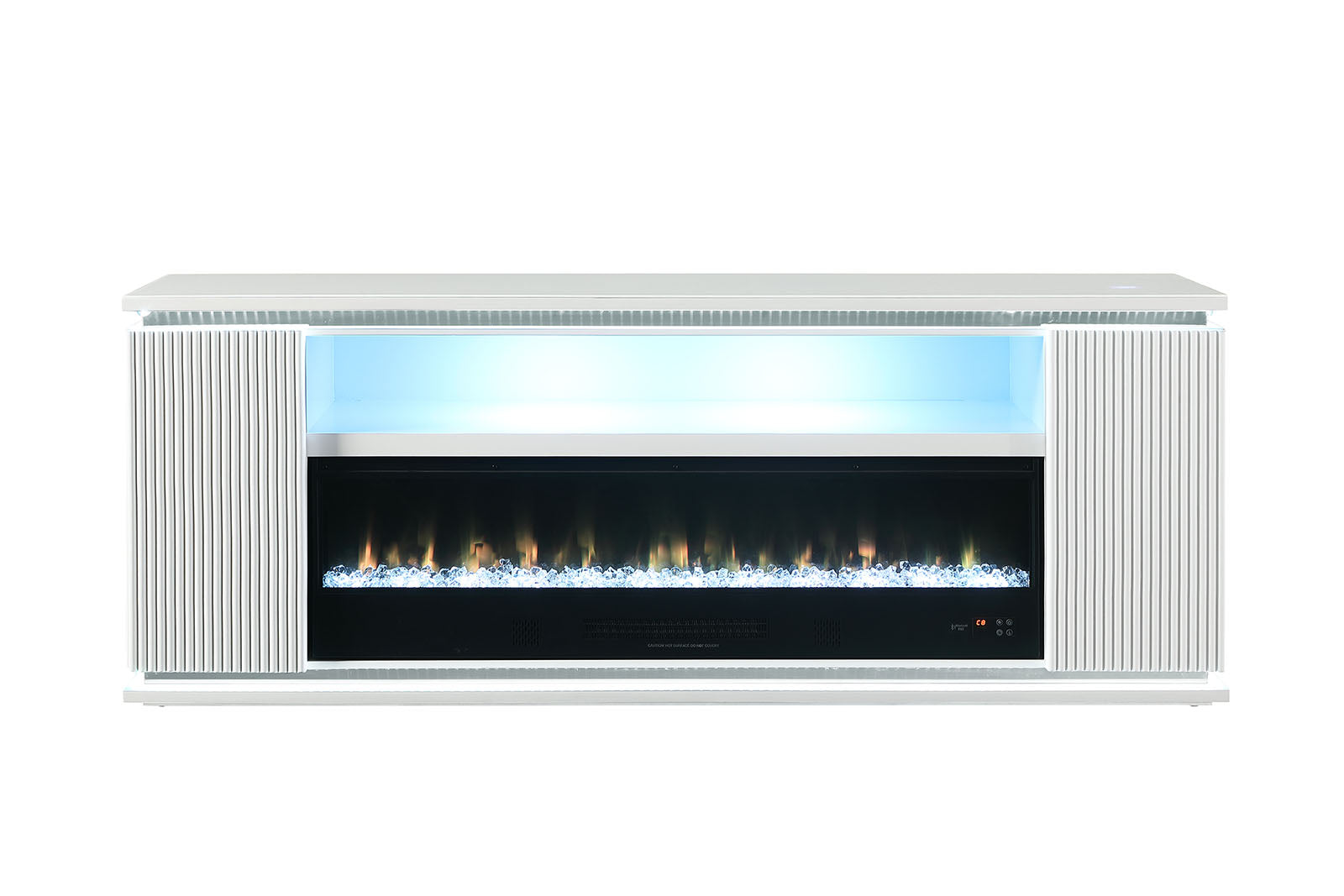MEDEA - 71" TV Stand w/ Electric Fireplace - FM-AC8011WH-TV