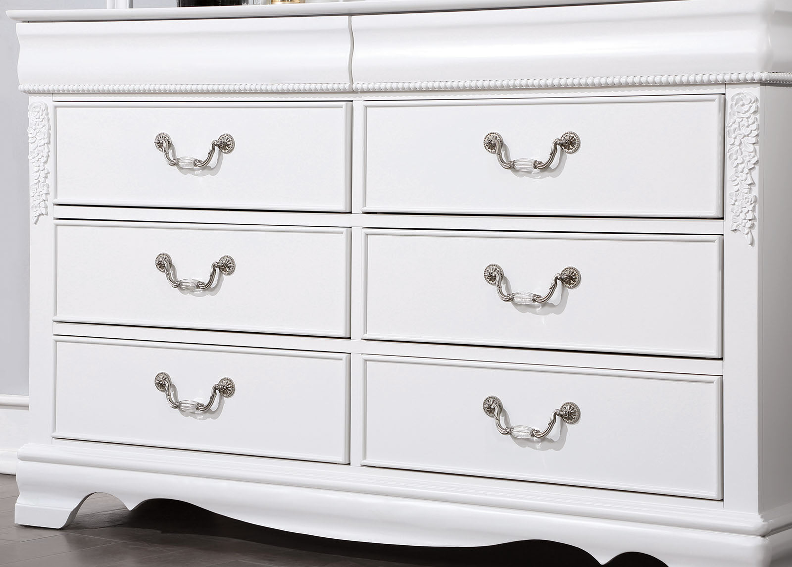 ALECIA - 4 Pc. Twin Bedroom Set - CM7458WH-T-4PC