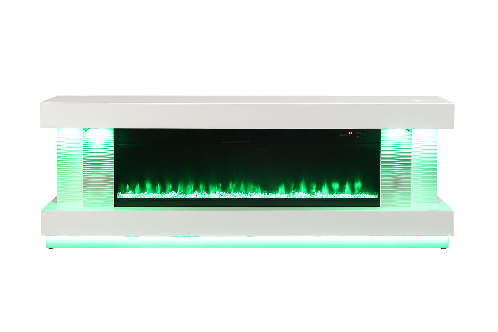 PESEUX - 71" TV Stand w/ Electric Fireplace - FM-AC8009WH-TV