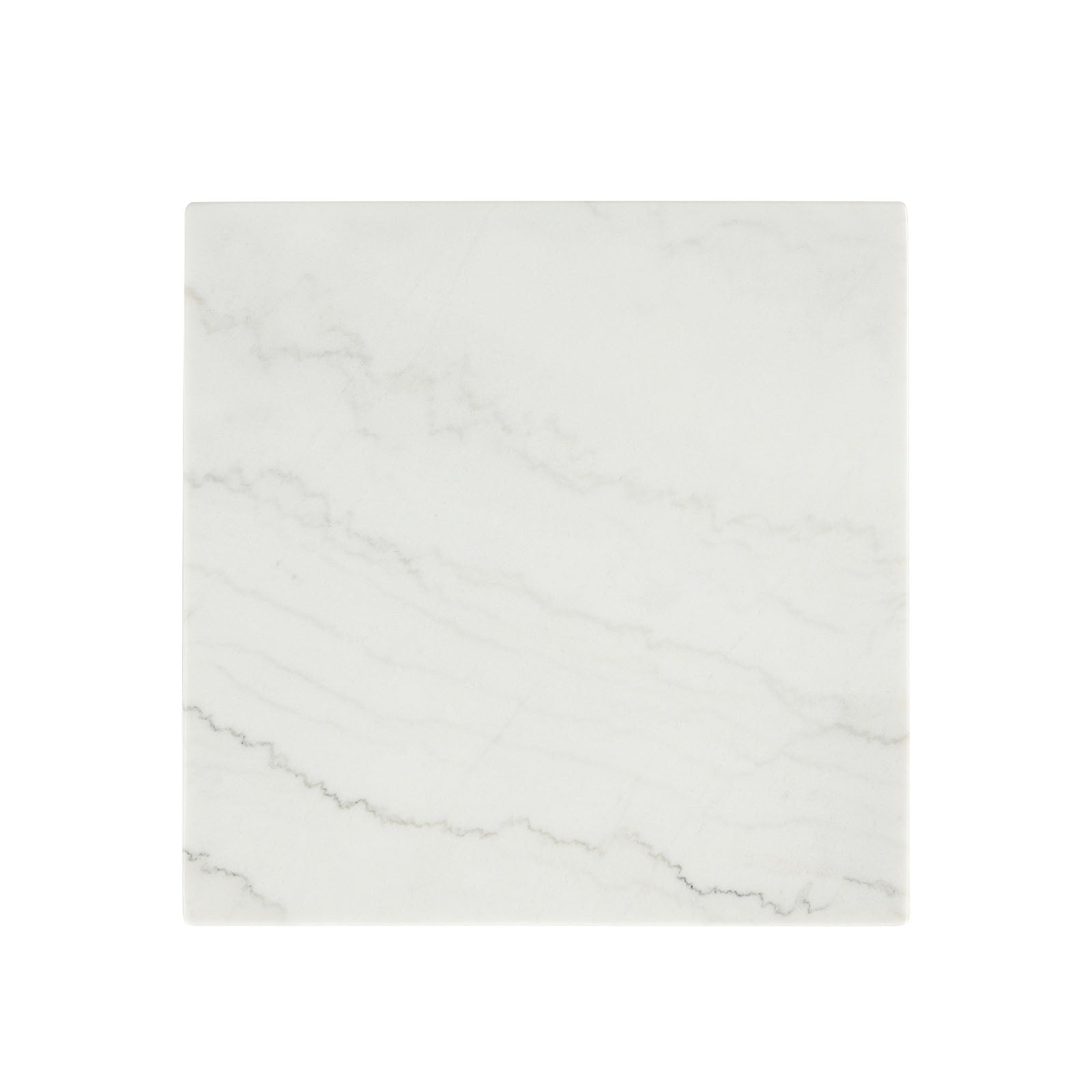 THISTED - Square Marble End Table - FM44002WH-SE
