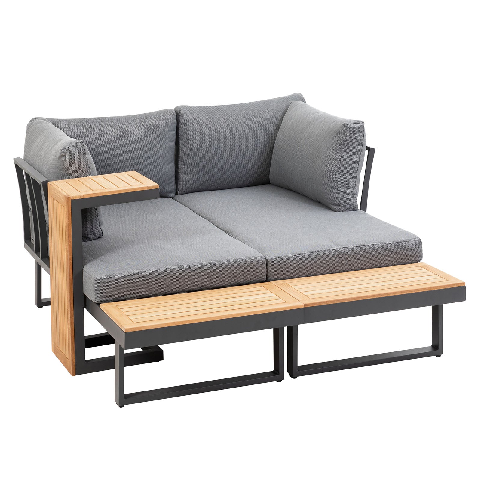 SAMARA - Modular Sectional, Gun Metal/Natural/Gray - GM-1008