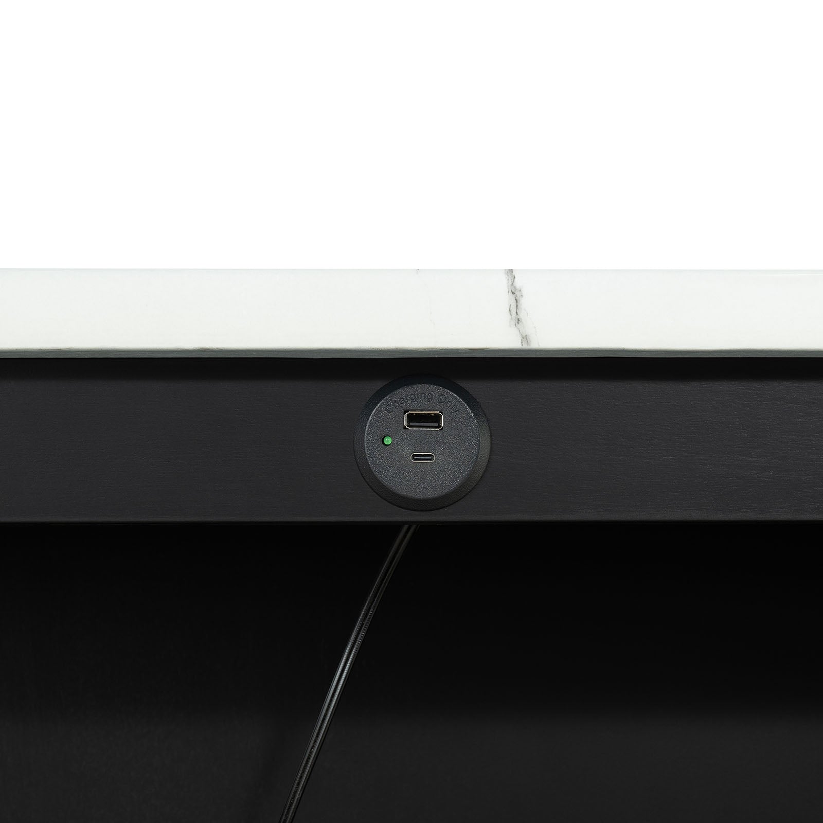 CHALCEDONY - 3 Pc. Counter Ht. Table Set w/ USB - SL3401BK-PT-3PK
