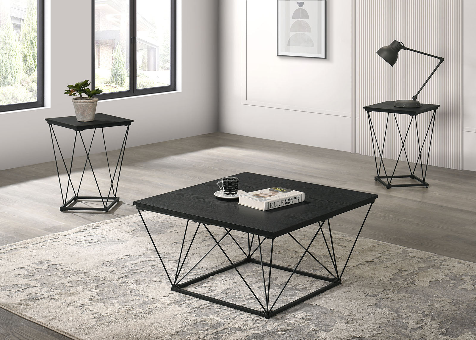 WHETSTONE - 3 Pc. Table Set - FM42901BK-3PK