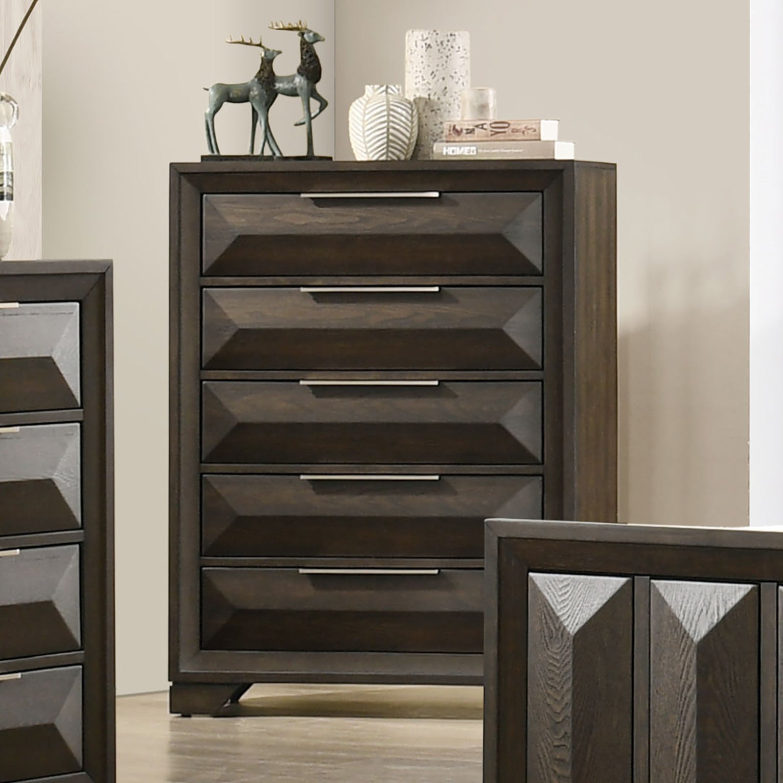 CAISTOR - Chest, Espresso - FM7233BR-C