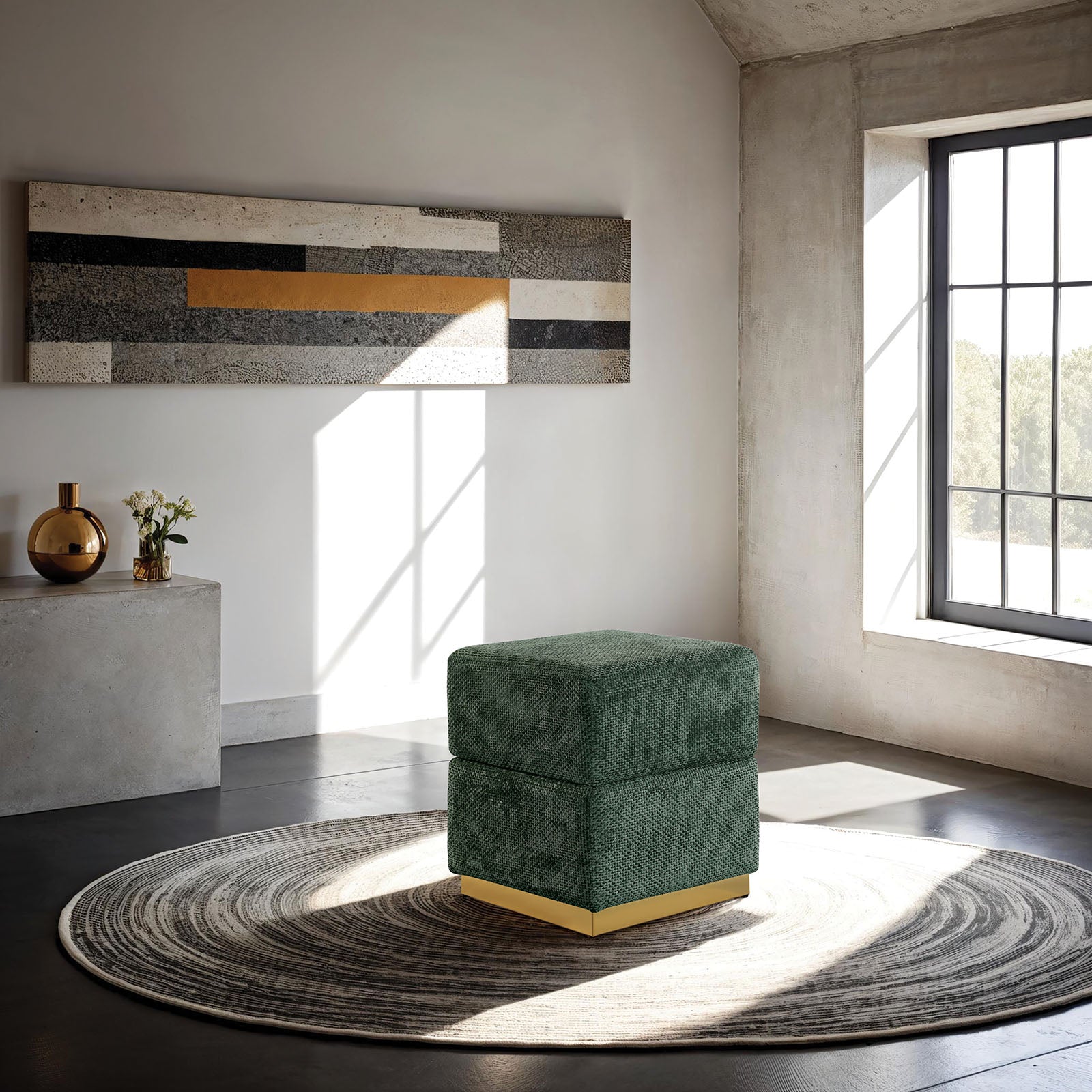 KRYSTEN - Storage Stool - FM-AC8005GR