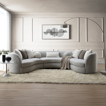 Ivria Sectional Sofa W/9 Pillows LV02541