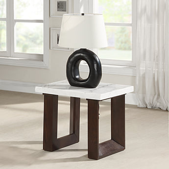 Edwyn End Table w/Marble Top LV03206