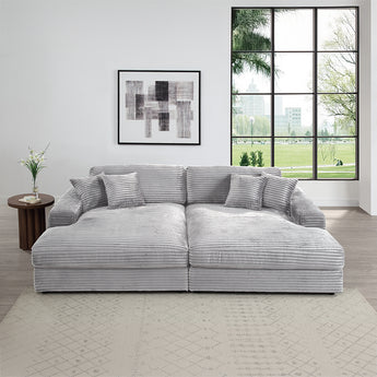 Hilde Sectional Sofa w/4 Pillows LV03680