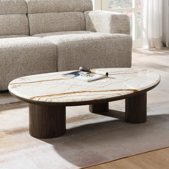 Haidar Coffee Table w/Natural Marble LV04565