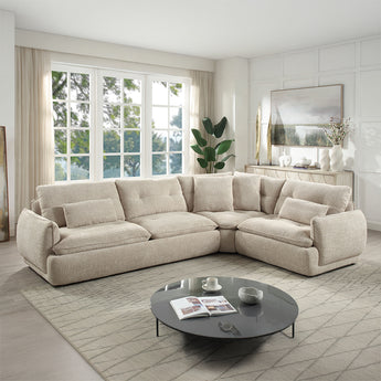 Jonina Sectional Sofa w/4 Pillows LV04840