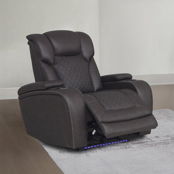 Wendell Power Motion Recliner w/Storage, USB & LED LV06222