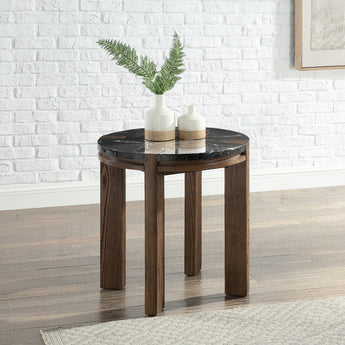 Estella End Table w/Marble Top LV06886