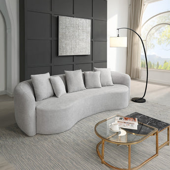 Barasa Oversized Compressed Sofa w/5 Pillows LV07150