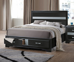 Naima EK Bed W/Storage 25897EK