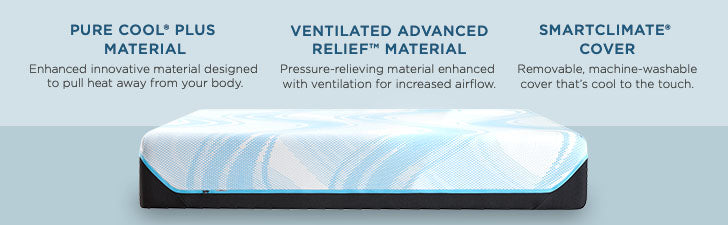 Tempur-LuxeBreeze® Medium Hybrid