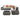 Salena Patio Sectional Sofa W/4 Pillows & Coffee Table 45020