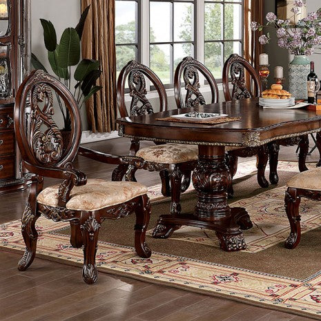 NORMANDY - 7 Pc. Dining Table Set (2AC+4SC) - CM3145T-7PC