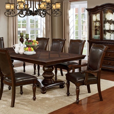 ALPENA - 9 Pc. Dining Table Set (2AC+6SC) - CM3350T-9PC