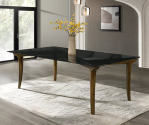 Danzel Dining Table w/Glasss Top DN06150