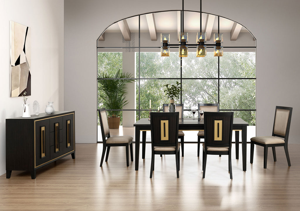 KENYADA - 7 Pc. Dining Table Set - FM3401ES-T-7PC