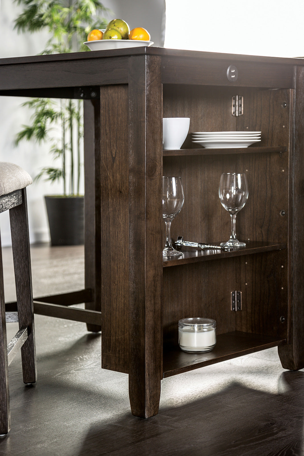LESCLES - 3 Pc. Counter Ht. Table Set - FM3423CH-PT-3PK