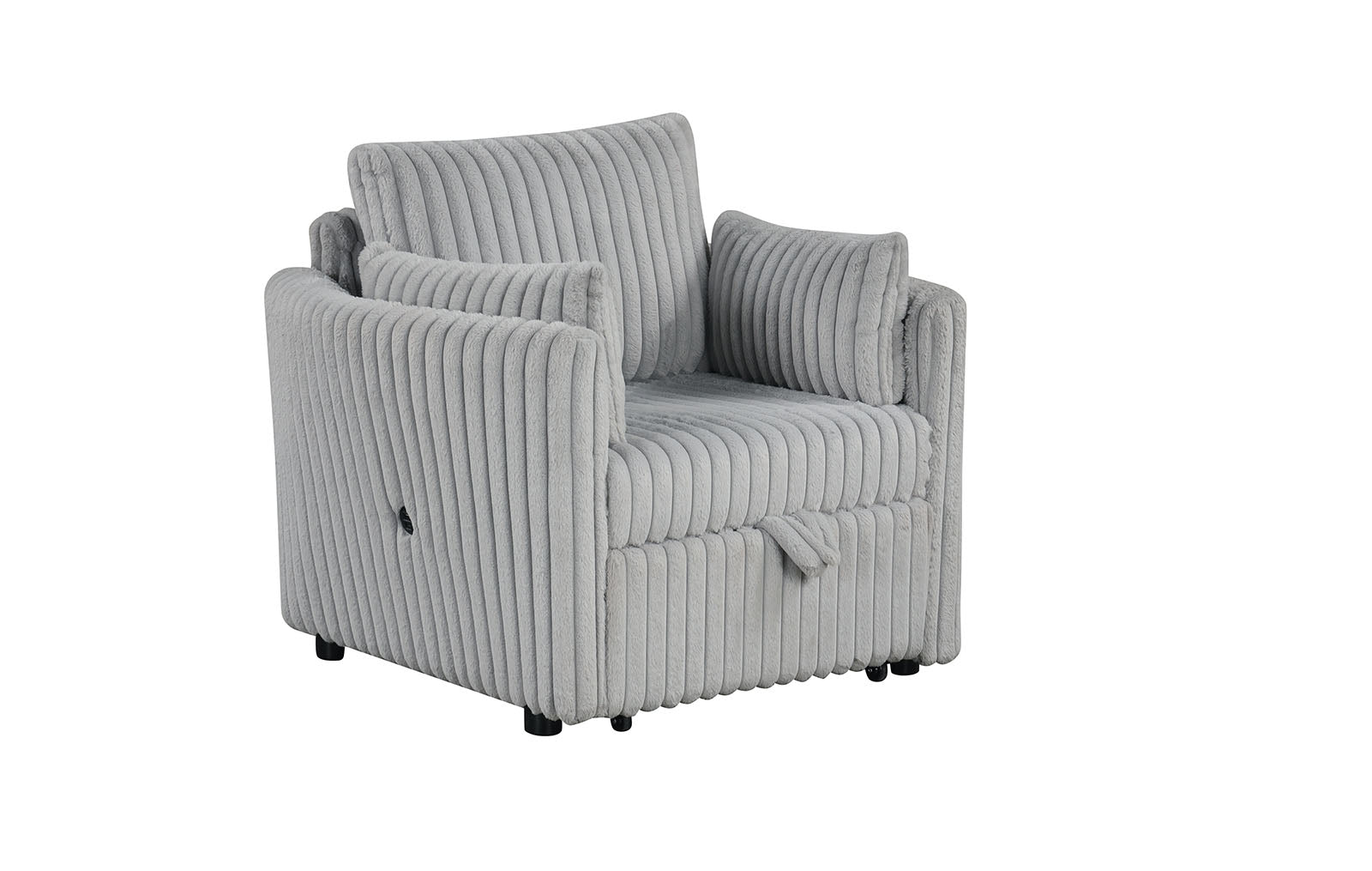 DENHOLME - Chair w/ Pull Out - SL64002GY-CH-PK
