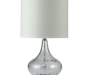 DONNA - 15"H Glass Clear Table Lamp - L731207CL