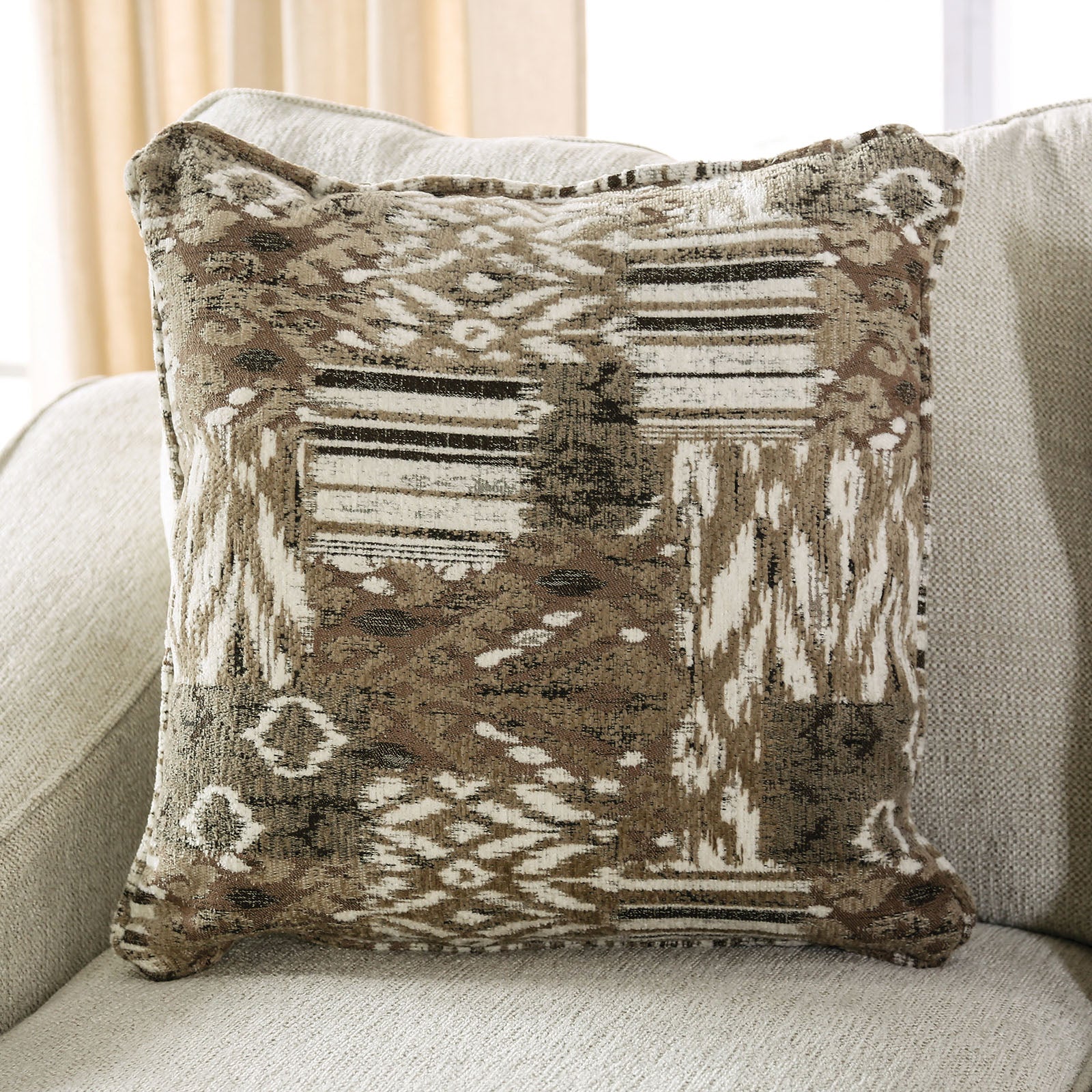MORNINGTON - Sectional, Ivory/Brown - SM5416-SECT