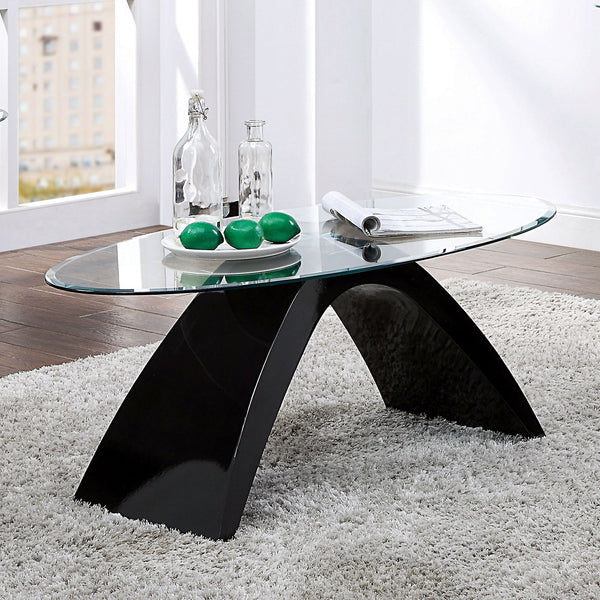 NAHARA - Coffee Table, Black - FOA4042BK-C-TABLE