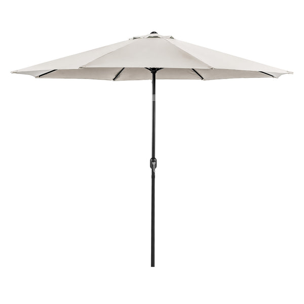 LALI - 11' Outdoor Umbrella, Beige + Base - LA-A011SV+BASE
