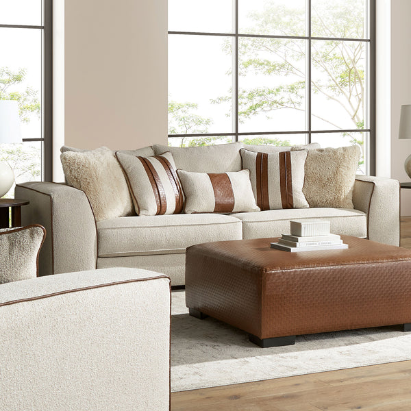 ULVERY - Sofa, Beige/Brown - SM5185-SF