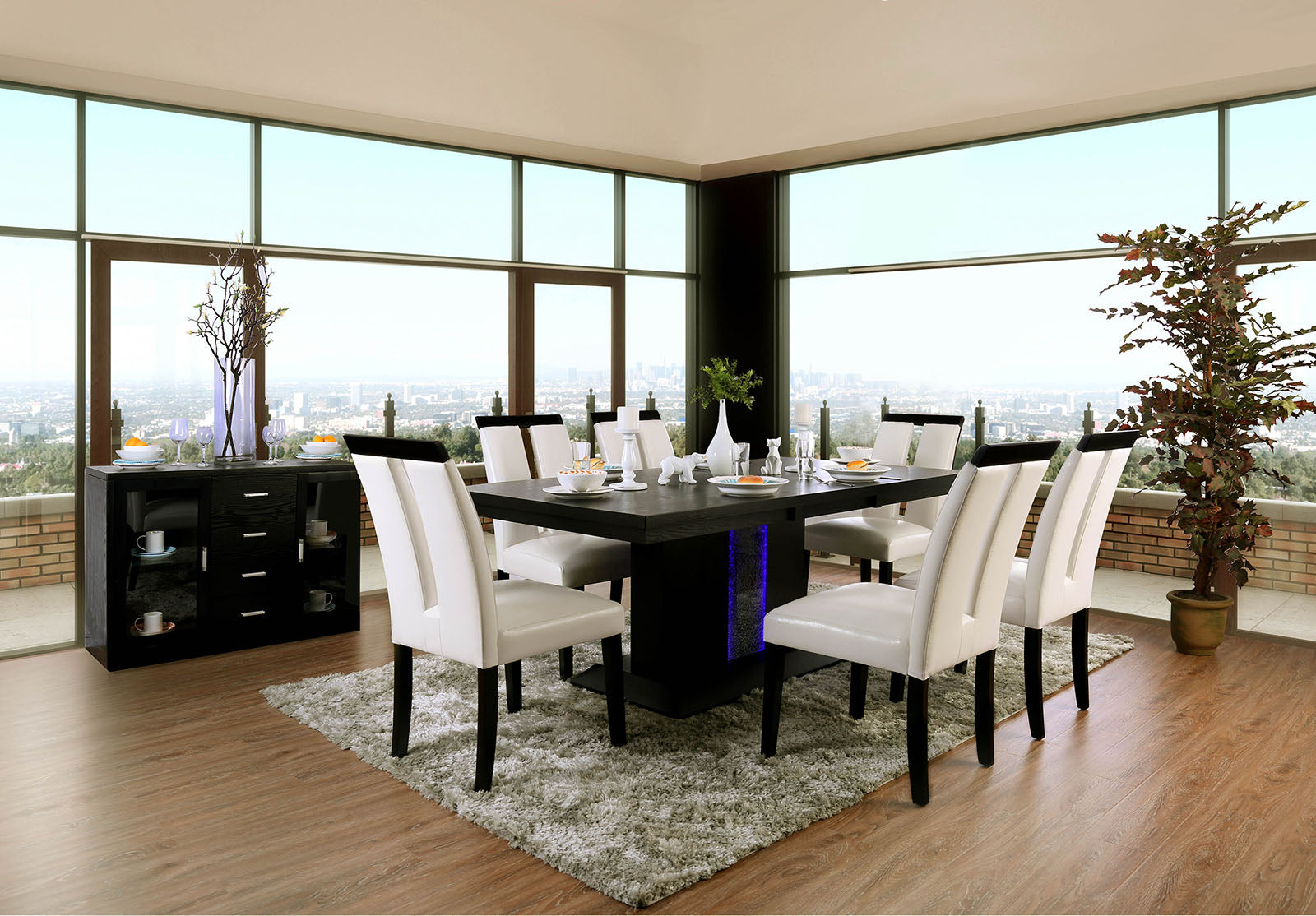 EVANGELINE - 7 Pc. Dining Table Set - CM3394T-7PC