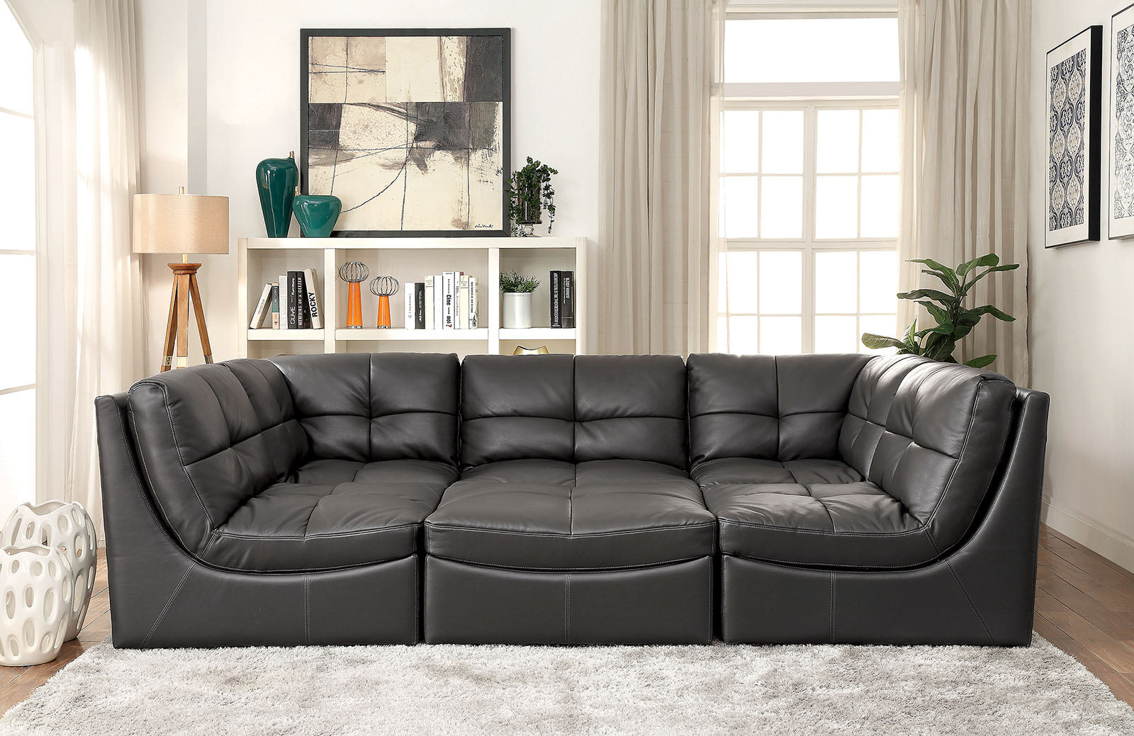 LIBBIE - 6 Pc. Modular Seating Sectional Set - CM6456-SET