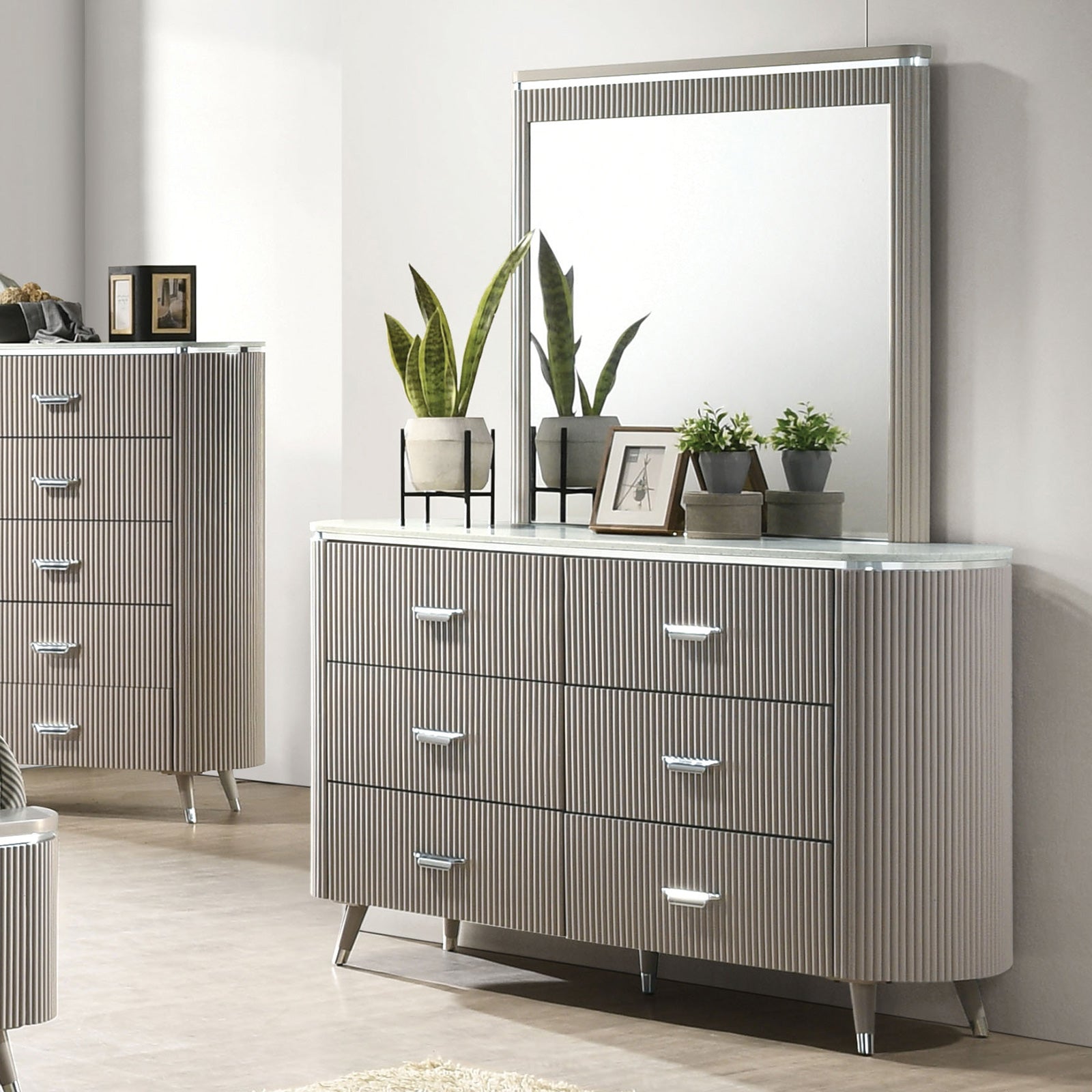 ALDRIDGE - Dresser, Light Gray - FM7243GY-D