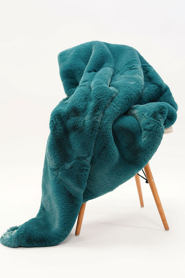 CAPARICA - Throw Blanket, Teal - TW4153