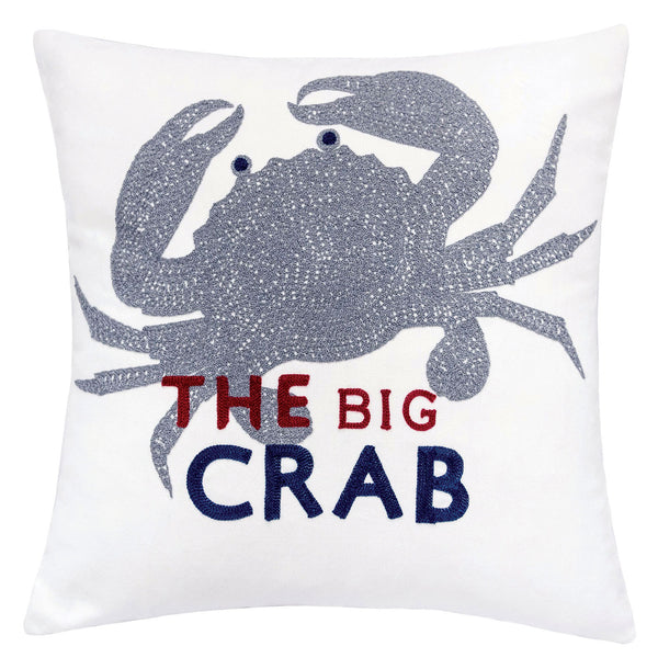 JODY - 20" X 20" Pillow, Crab (2/CTN) - PL8081-2PK