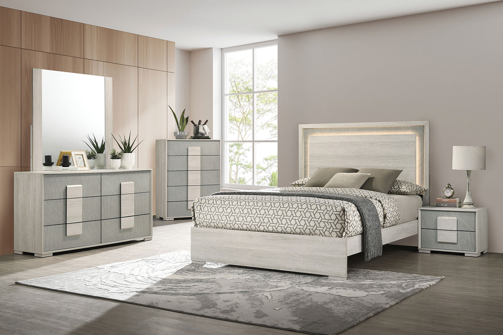 LINCOLT - Dresser, White Wash - FM7201WH-D