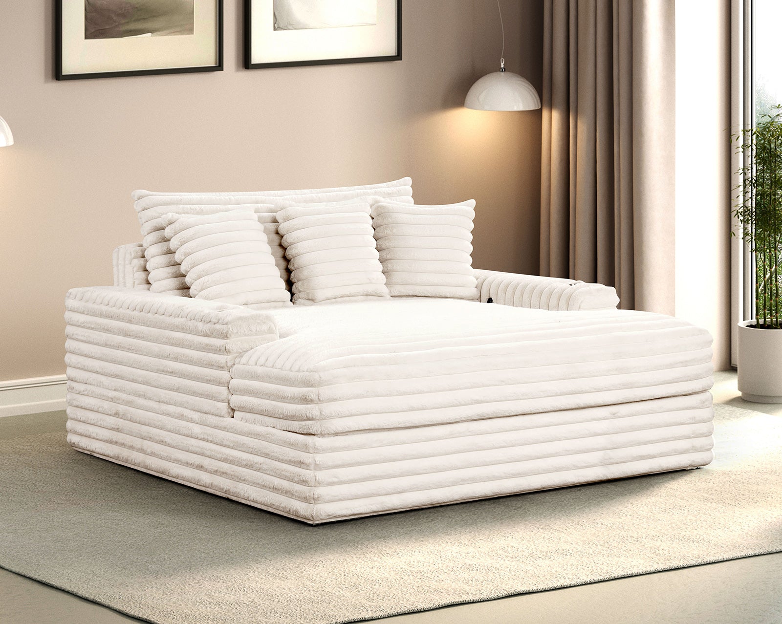 VEYRIER - 2 Arm Chaise - FM6901WH-CE