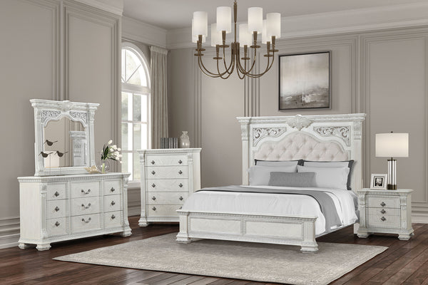 PROMENADE - 4 Pc. Queen Bedroom Set - FM70001WH-Q-4PC