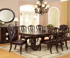 BELLAGIO - 7 Pc. Dining Table Set (2AC+4SC) - CM3319T-7PC-FABRIC