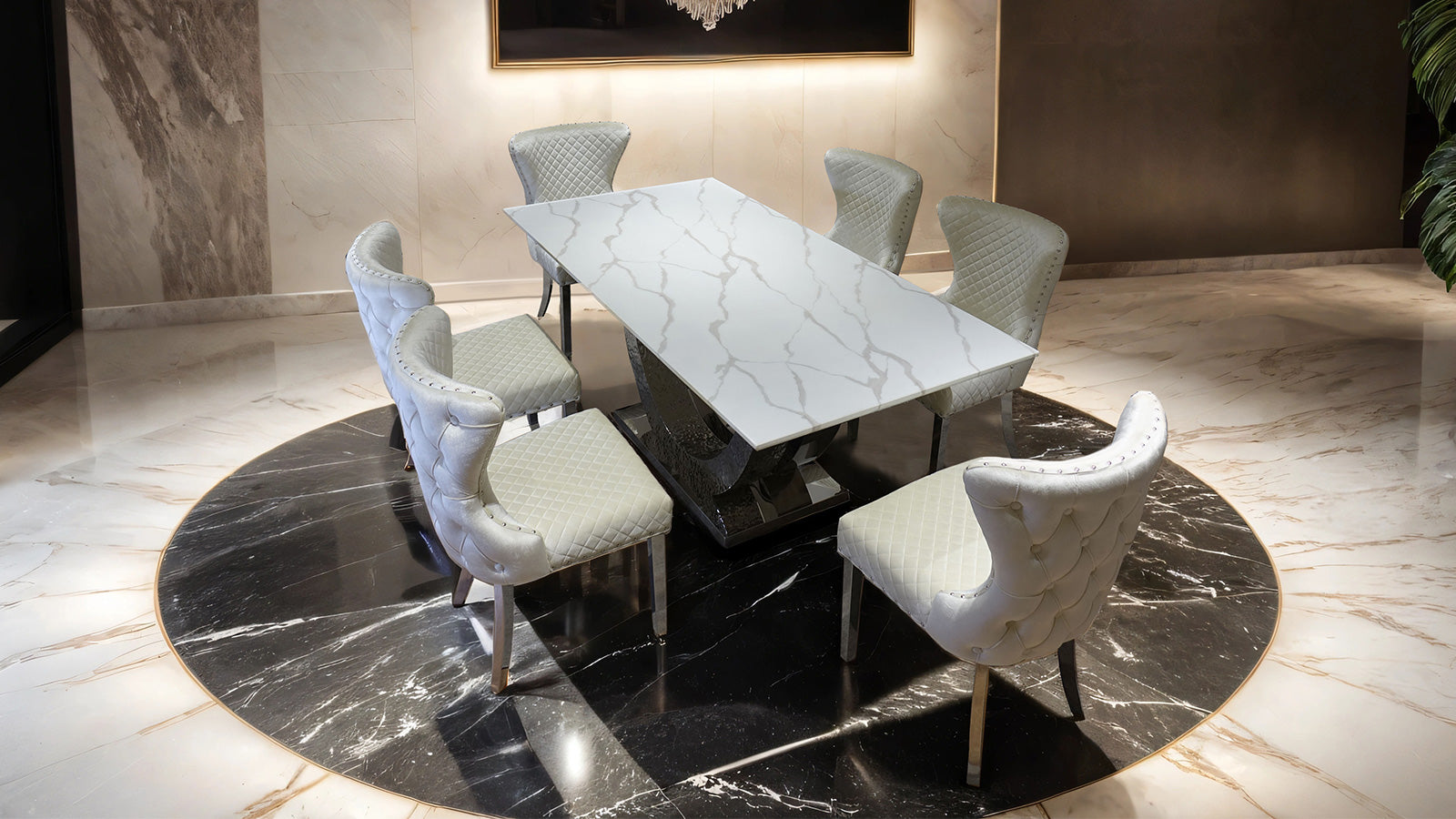 PORTANOVA - Dining Table - FM33003SV-T-TABLE