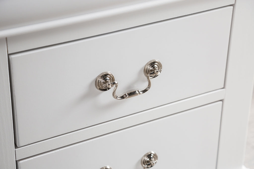 LOUIS PHILIPPE - Nightstand, White - FM7866WH-N