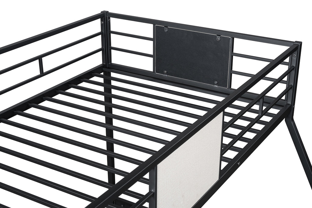 MOLTON - Twin/Full Metal Bunk Bed (K/D), Black - FM-BK904BK-TF